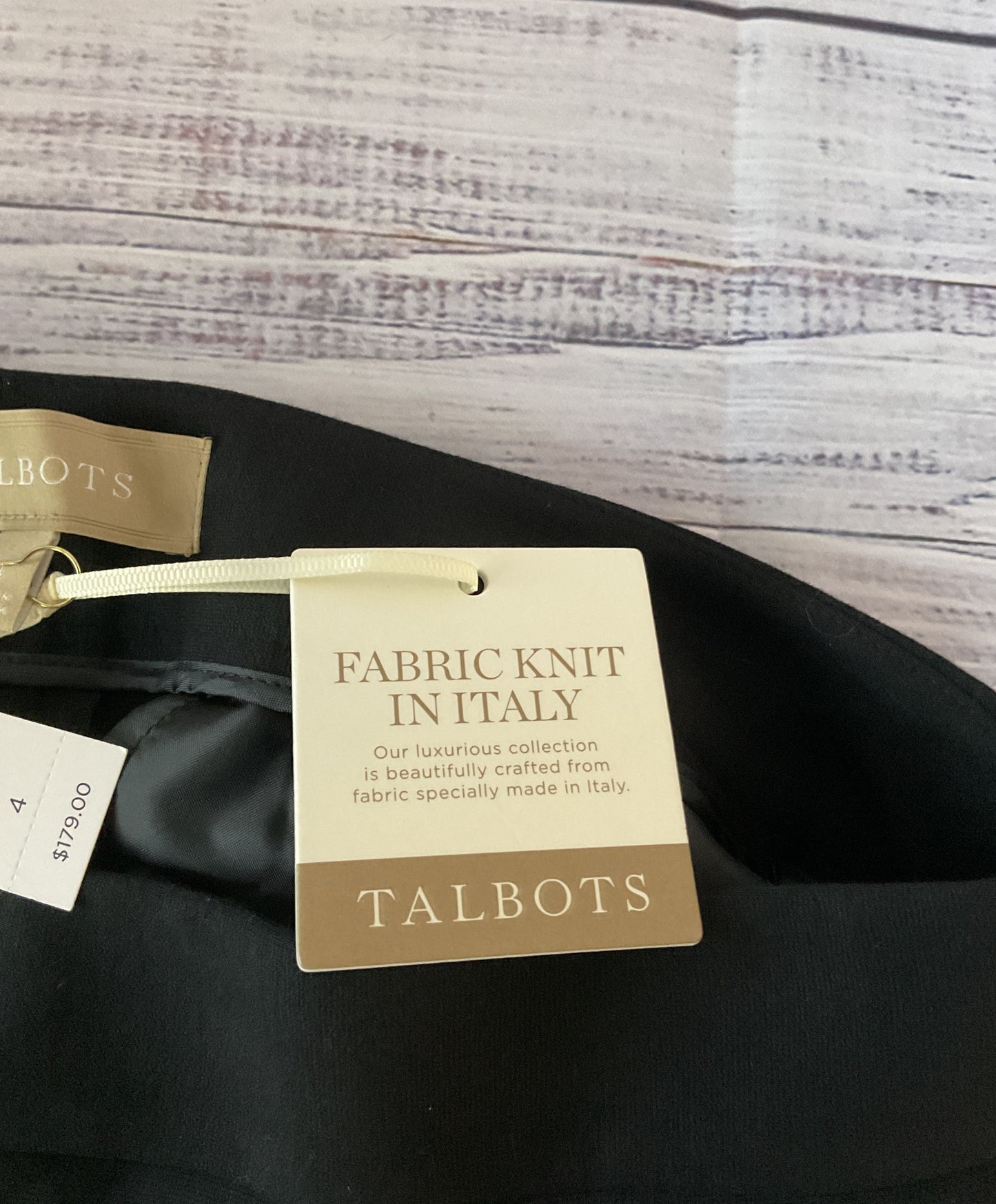 NWT Women's Talbots Black Pants Size 4