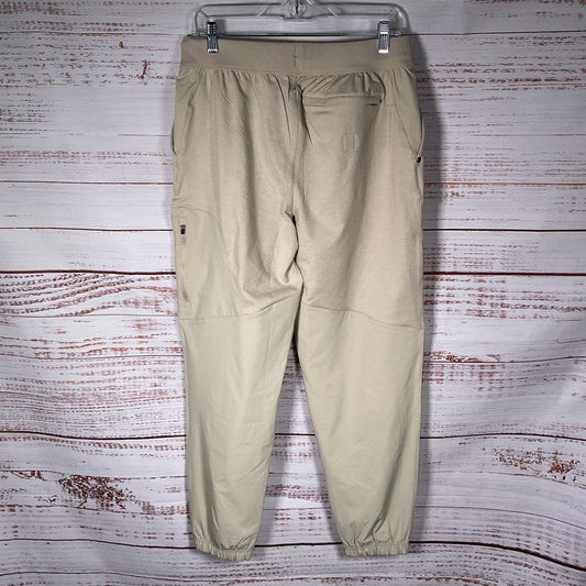 Vuori Beige Drawstring Tech Jogger Sweat Pants - Size M