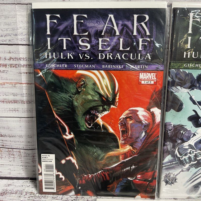 Marvel Fear Itself Hulk Vs. Dracula Limited Comic Series #1-3 Full Set 2011