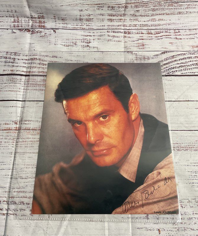 Louis Jourdan Autograph Photo 8x10 Signed
