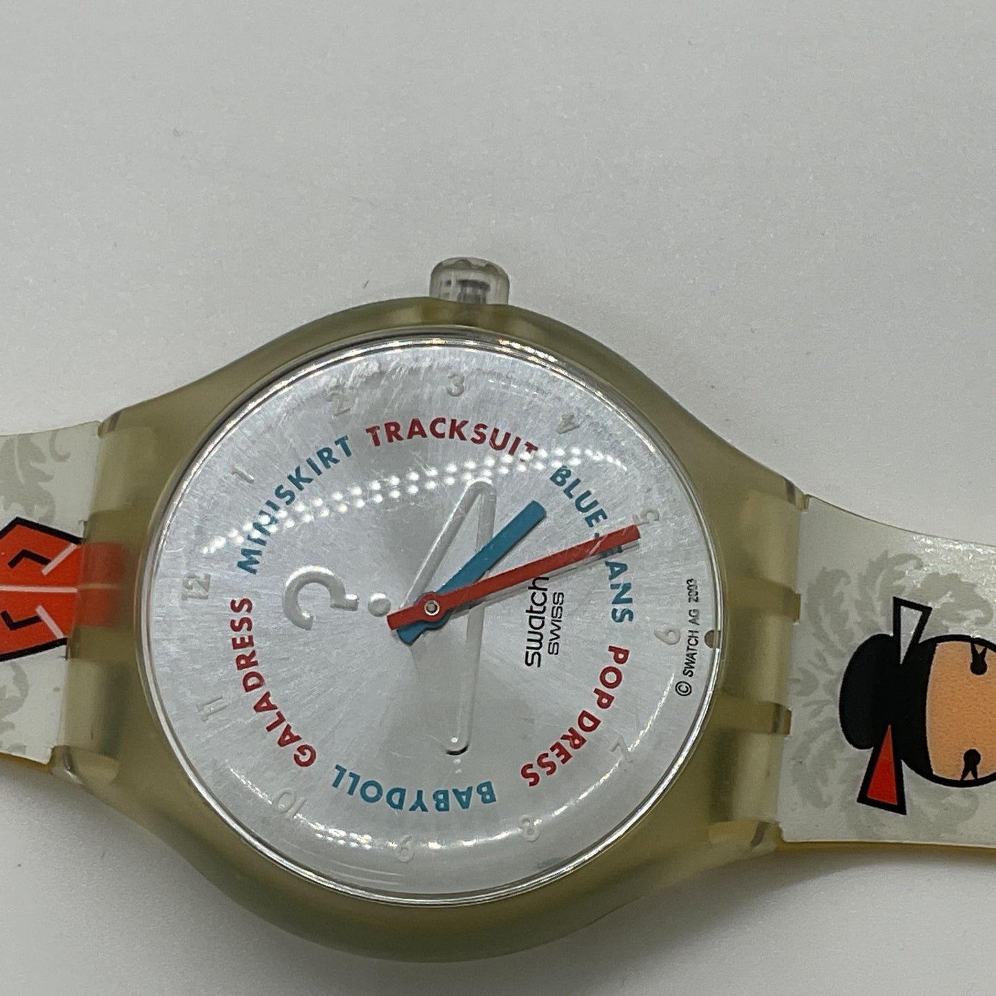 SWATCH Touch Game Dressin' Day STGK103 Watch- NEVER WORN- NEEDS BATTERY