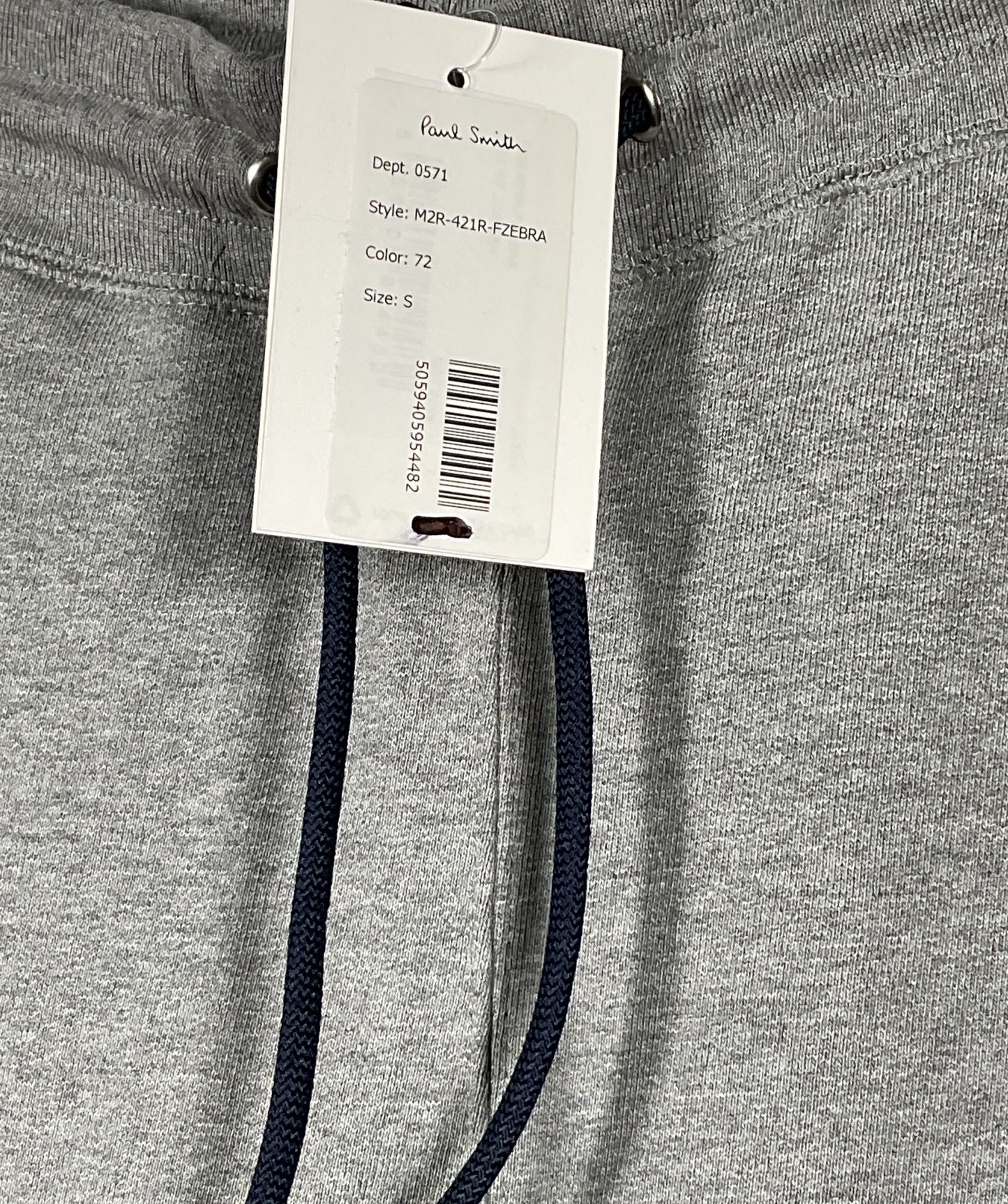 Paul Smith Tapered-Fit Zebra Logo Cotton Sweatpants Gray S