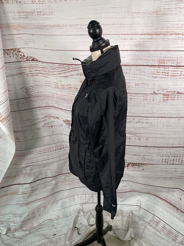 The North Face Girl's Black Windbreaker Zip Up Nylon Jacket Size 18
