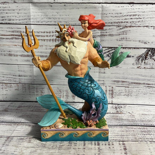 Disney Showcase Collection Daddy's Little Princess 4059730 Ariel & Triton Figure