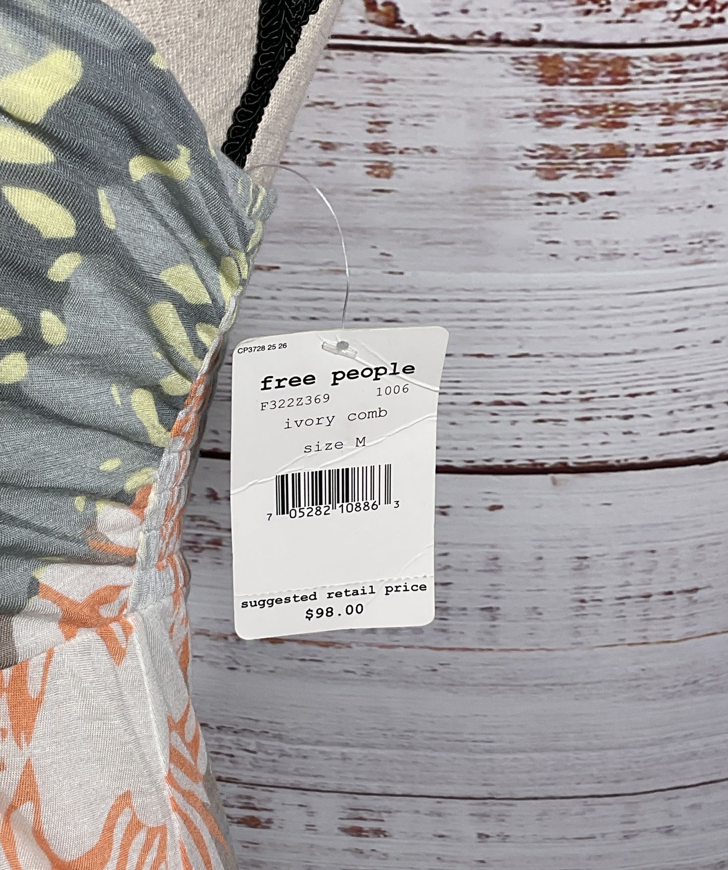 Free People Sleeveless Butterfly Pattern Dress M