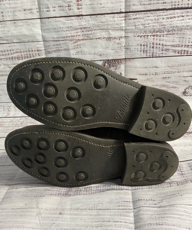 PRIMEBOOTS Engineer Boot Women Brown Leather Biker Belted Buckle Dainite 3 1/8