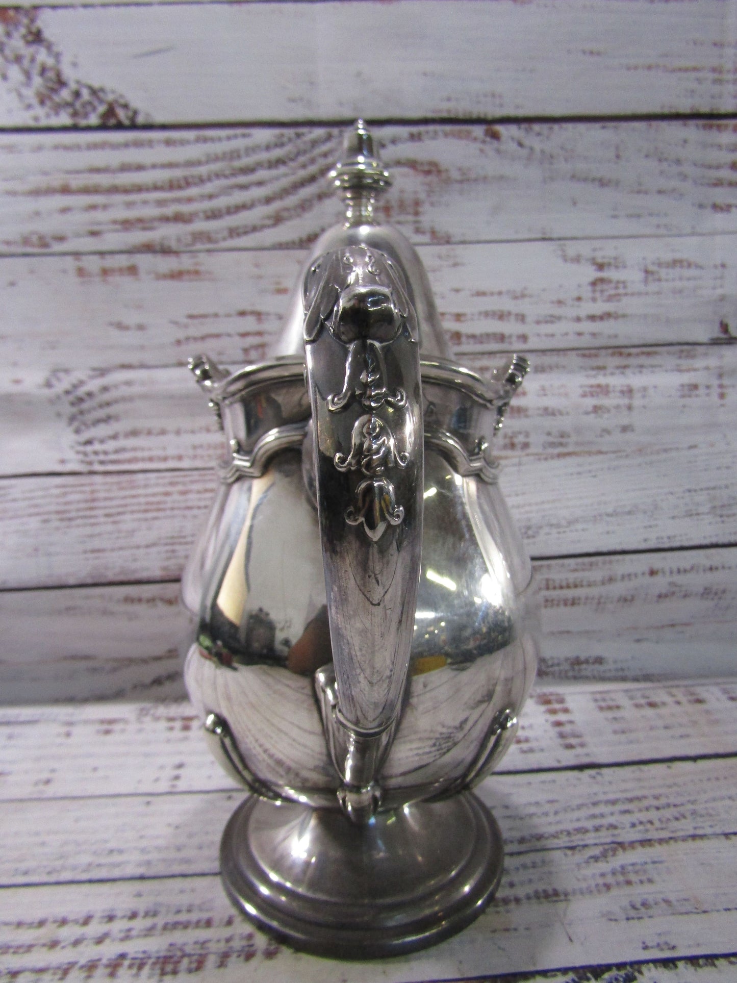 Reed & Barton Baronial Ornate Electroplated Nickel Silver Coffee Pot