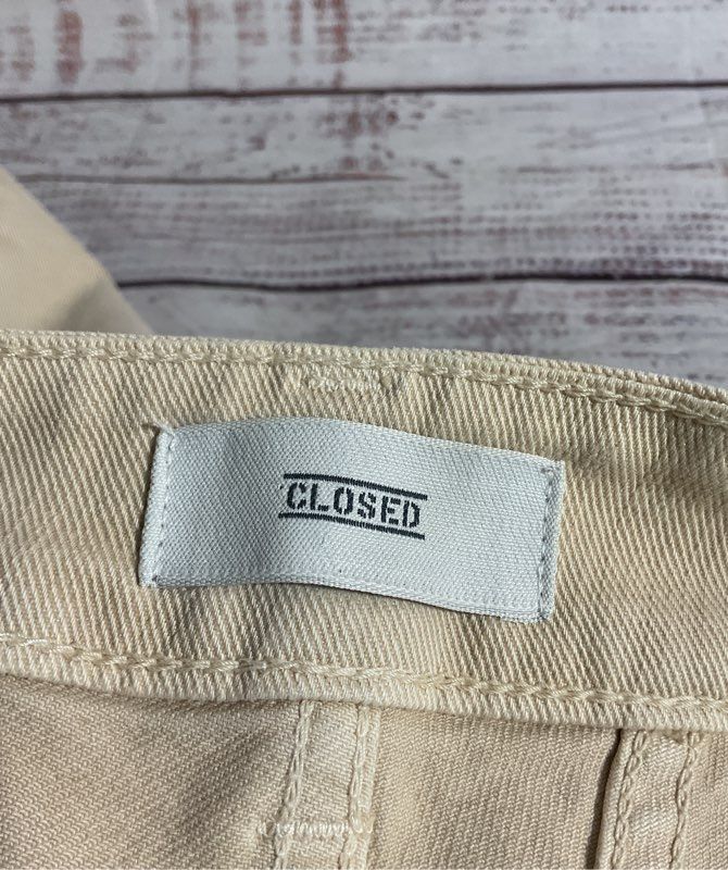 CLOSED Women's Jeans Starlet Beige Straight Sizes 29 Made in Italy