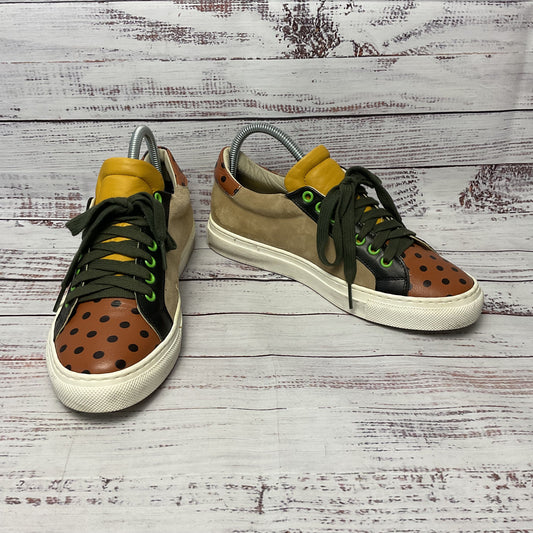 eBarrito Multicolor Polkadot Leather Sneaker Casual Shoe Women 7.5
