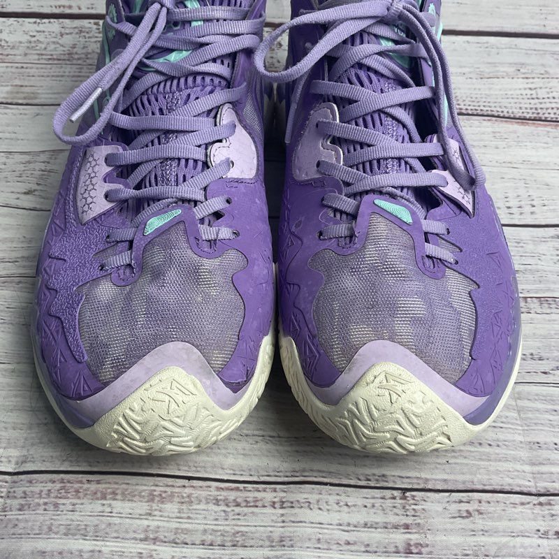 Anta Shock Wave 5 "Mutations" Purple Klay Thompson Basketball Sneaker Men's 9.5