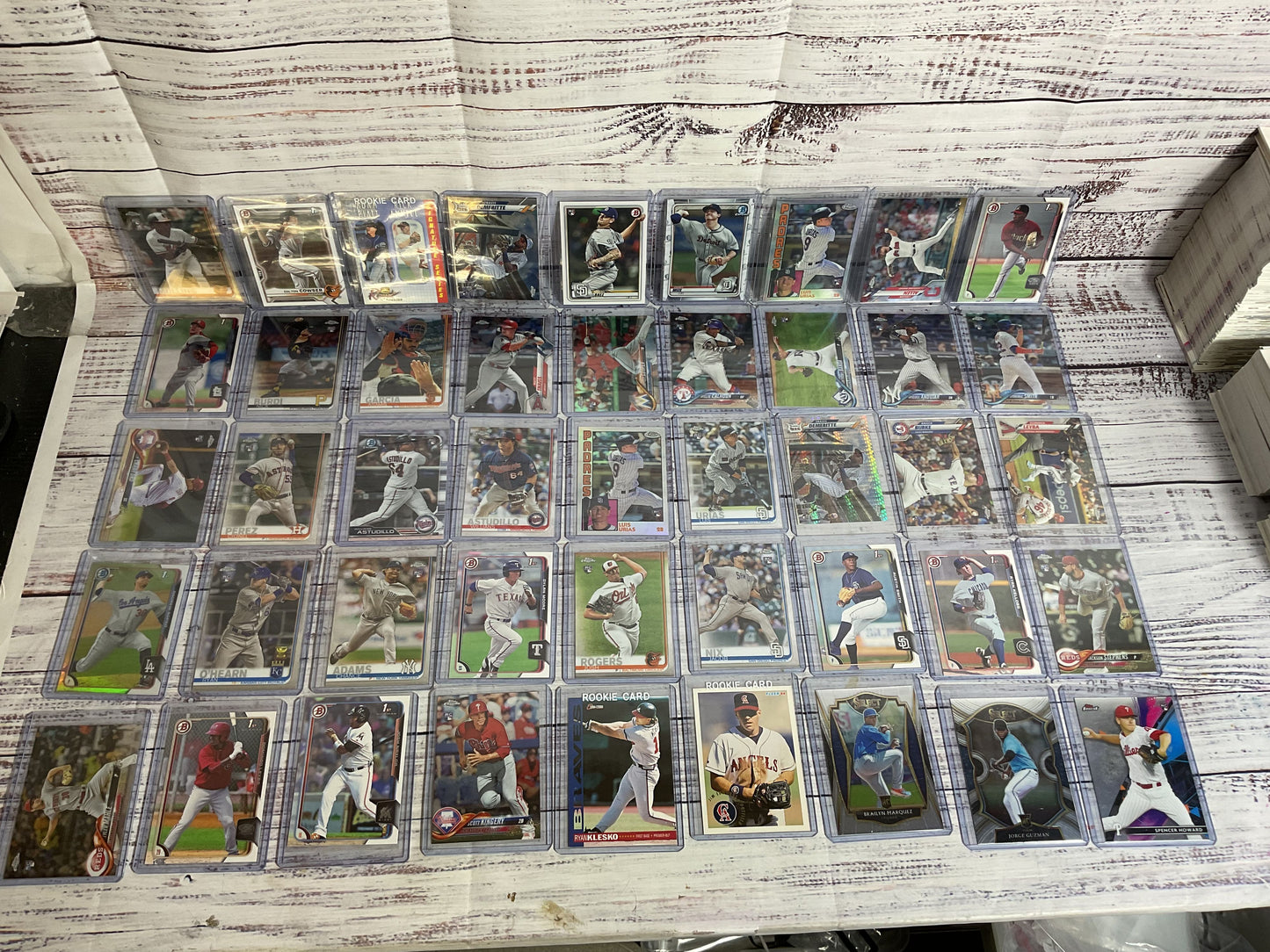 750+ MIXED LOT of Rookie Draft Bowman Chrome Heritage, Prospect Baseball Cards