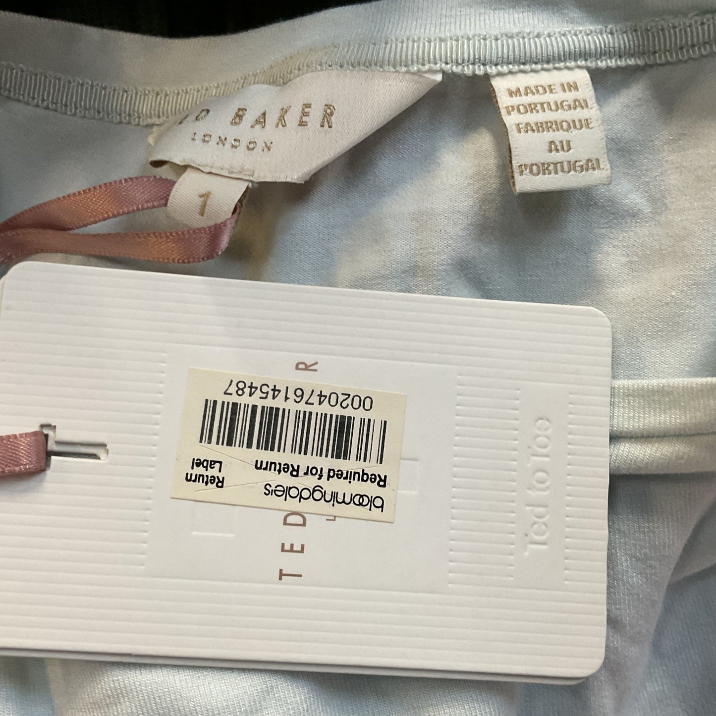 NWD TED BAKER Women's Scallop Sleeve Cap Tee Blouse- SZ 1/ 4 US