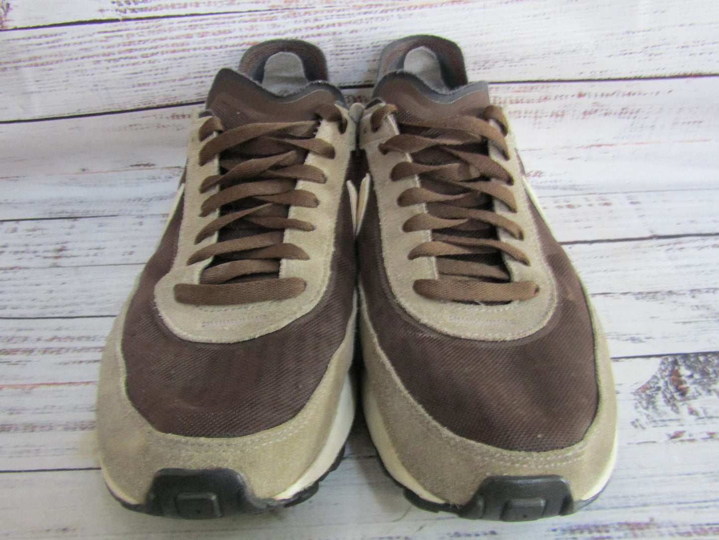 Nike Waffle One Chocolate Claro Men's Low Top Running Shoes Size 9 DA7995-200