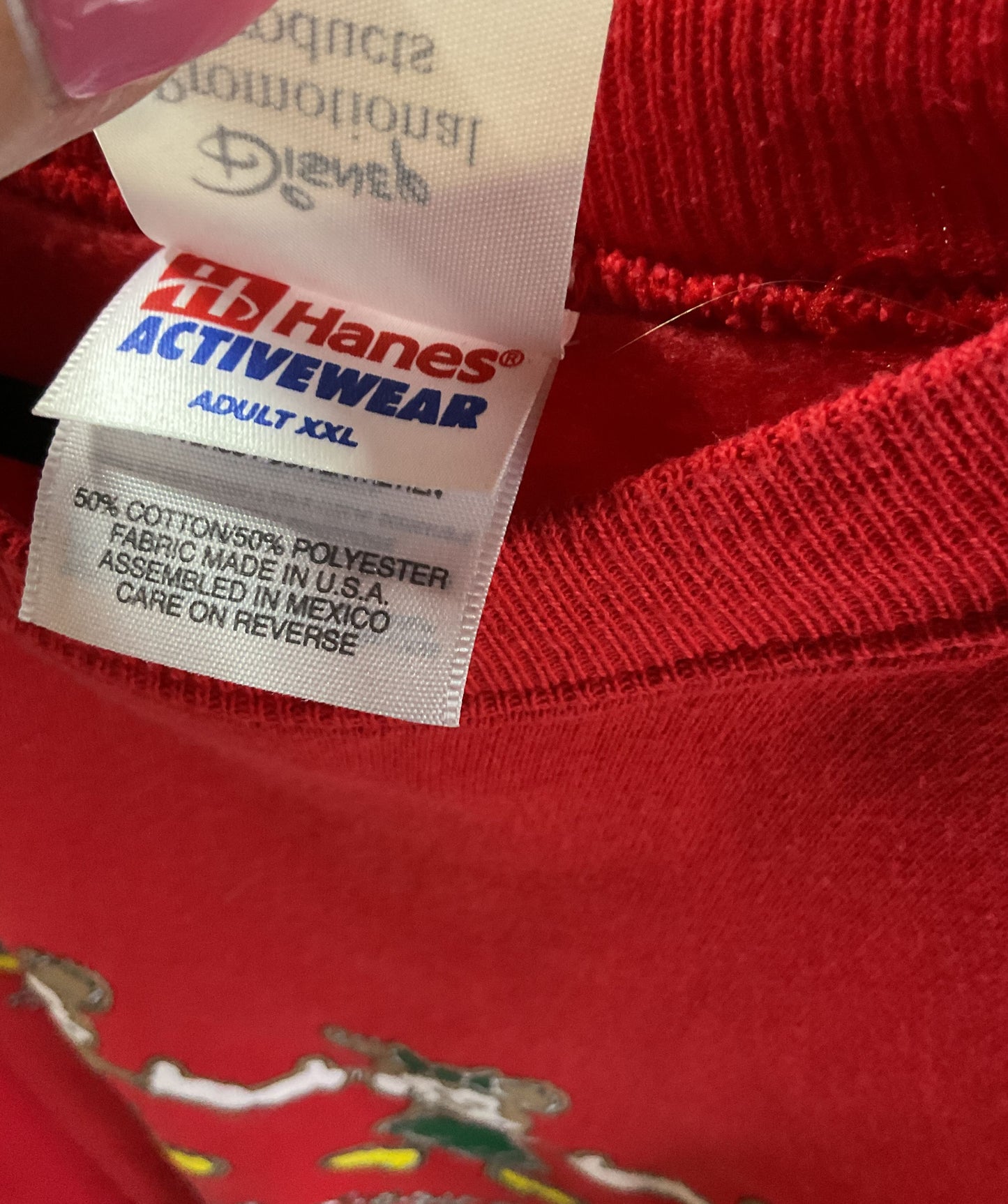 Vintage Hanes Disney Red Magical Christmas Sweater - Size XXL