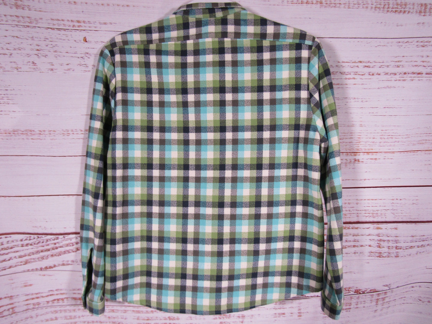 Leylie Women's Green Plaid Campfire Shirt Jacket Size XS