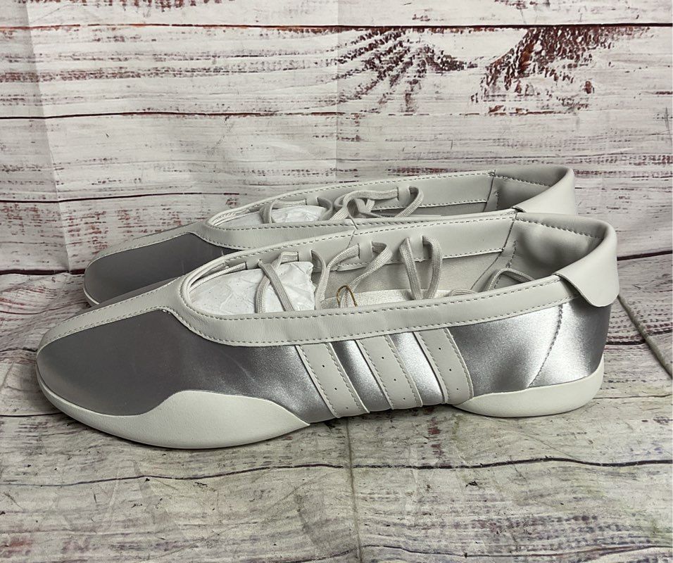 Adidas Women's Originals Taekwondo Mei Ballet Sneakers Silver Metallic 10.5