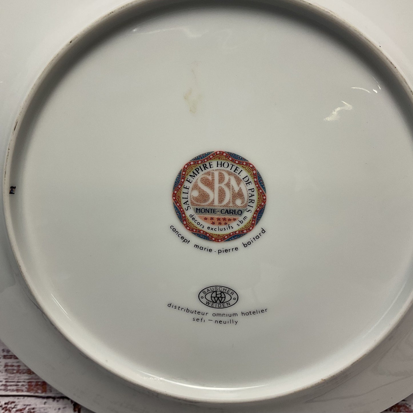 Bauscher Weiden Monte Carlo Salle Empire Hotel De Paris Decorative Plate 11"