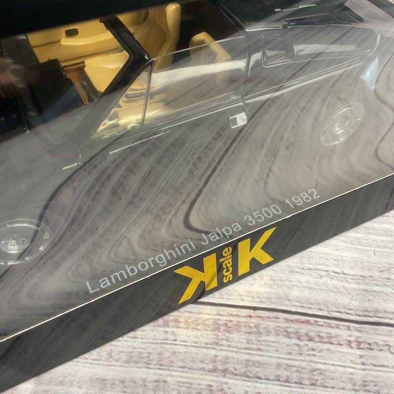 KK Scale Lamborghini Julpa 3500 Black Die Cast 1/8th Rocky Car Model Collectible