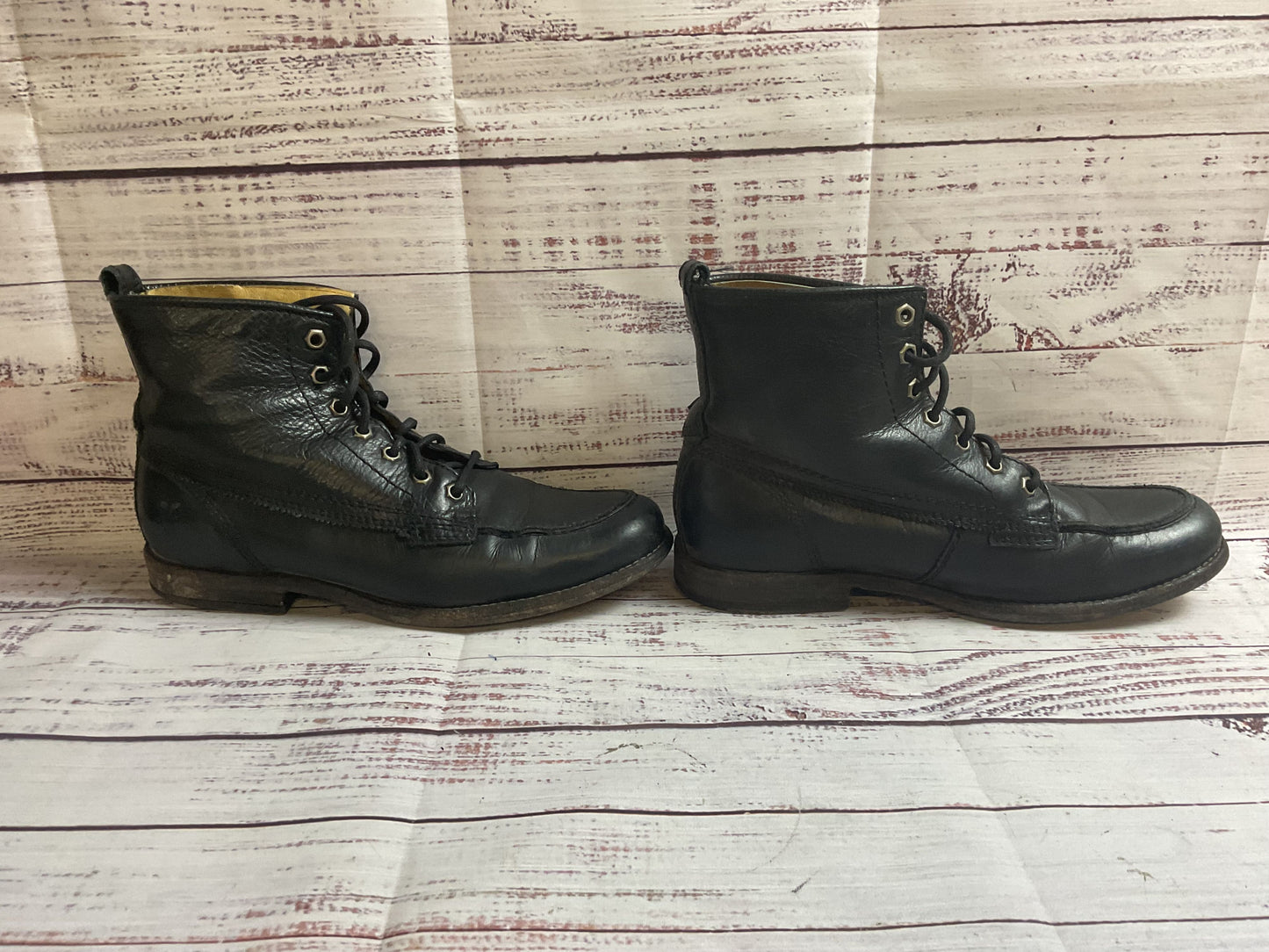 Frye Black Lace Up Ankle Boots Women 7.5