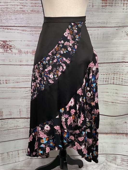 Sandro Kylie Floral Midi Skirt Multicolor 0