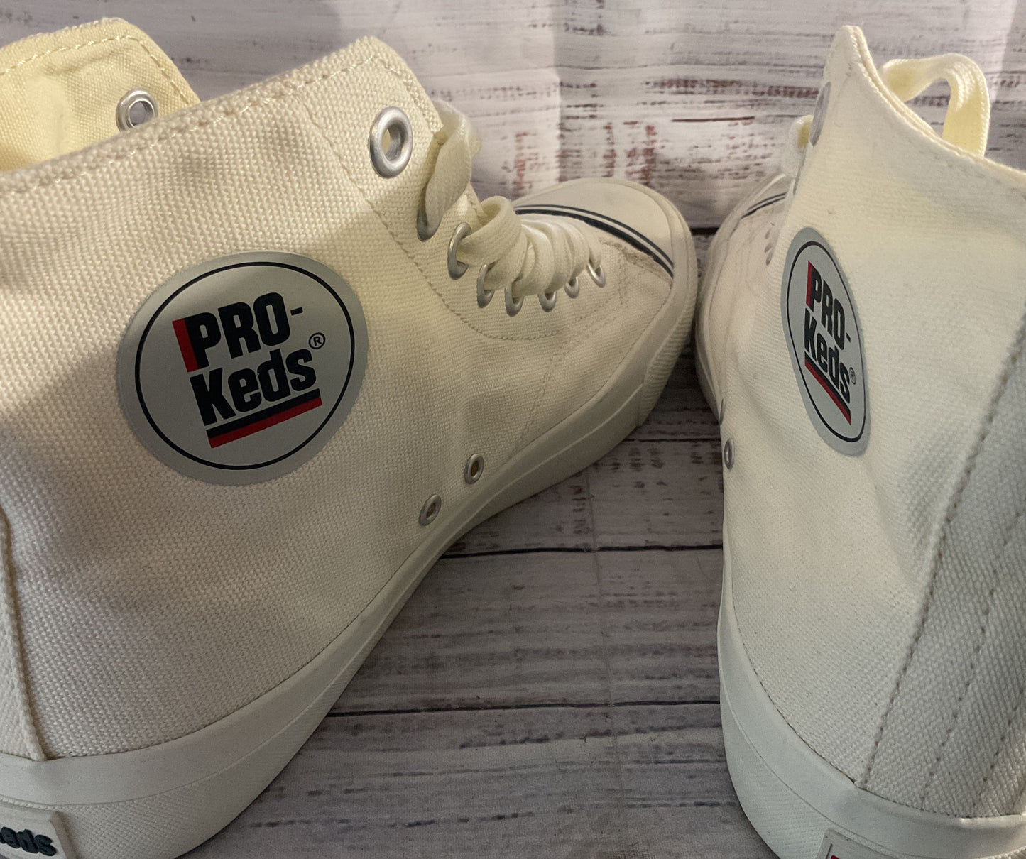 Keds PRO-Keds Men's Royal Hi Lace Up Fashion Sneakers White 8.5