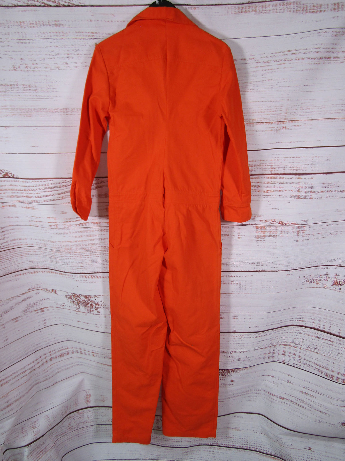 Sabina Women's Orange Canvas Jumpsuit Size S