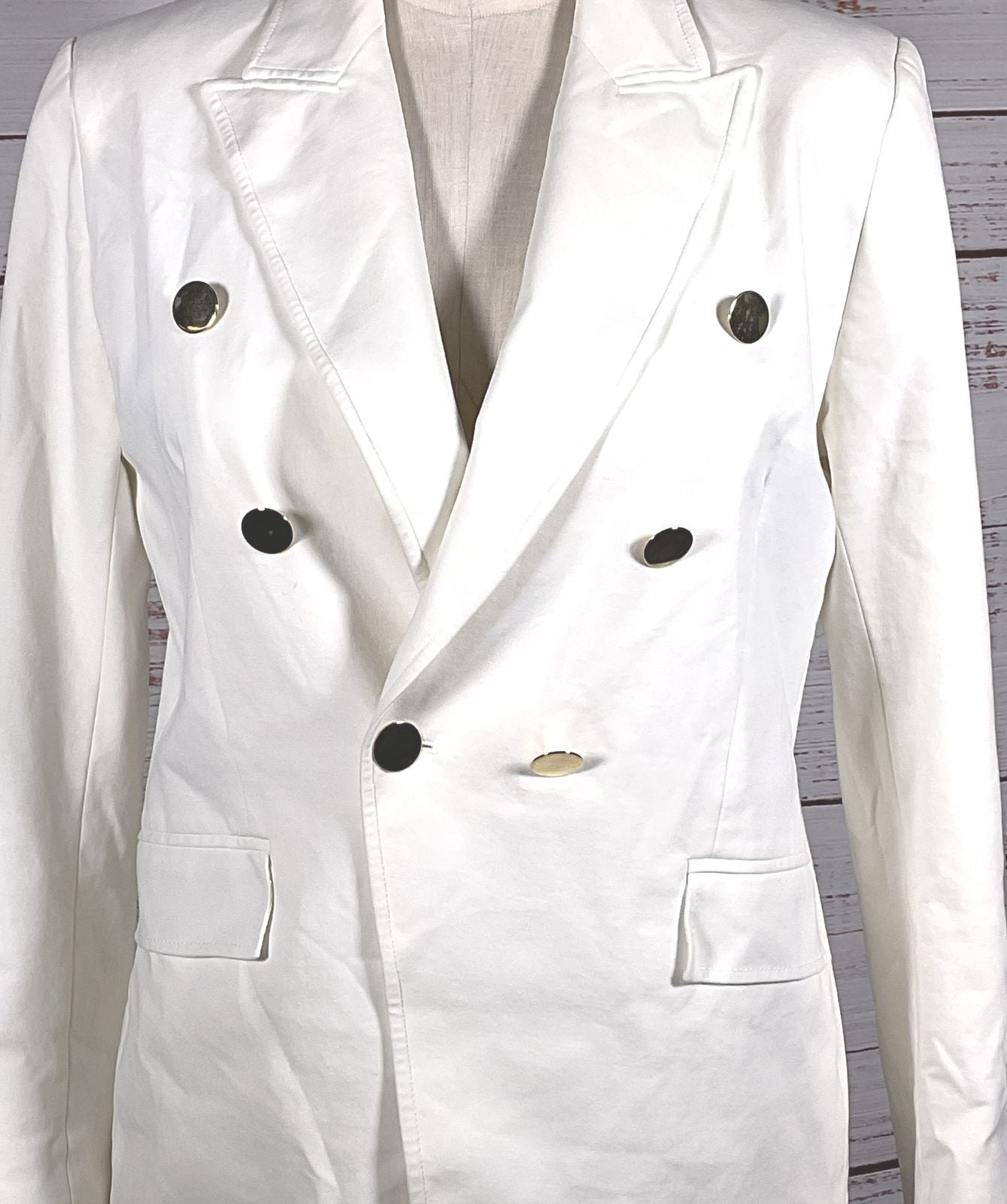 Vilagallo Double Breasted Jacket White 42