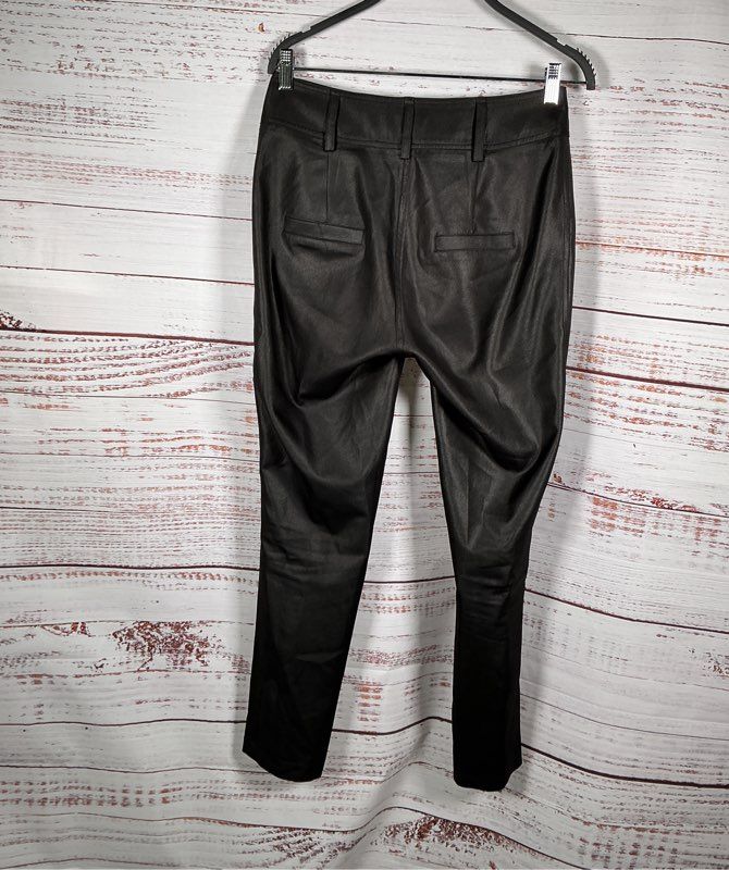 Women's Valtadoros Black Pants Size M Retail $350 MISSING ONE BUTTON