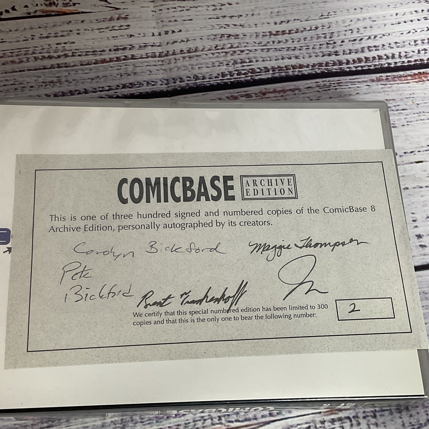 Signed Limited Edition 2/300 COMICBASE #8 Archive Edition 2-Disc DVD Set