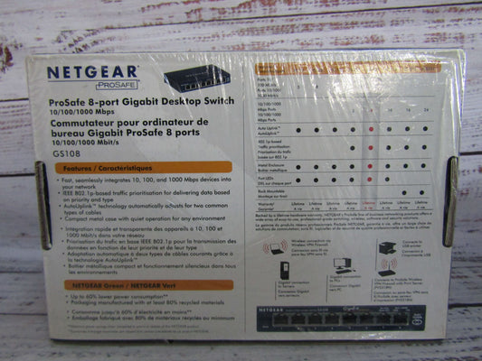 Netgear Prosafe 8 Port Gigabit Switch