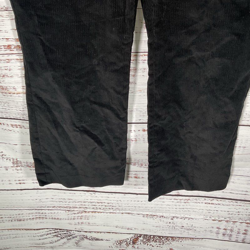 Paul Smith Black Corduroy Baby Flare Cropped Trousers Women's Pants - Size 12 US