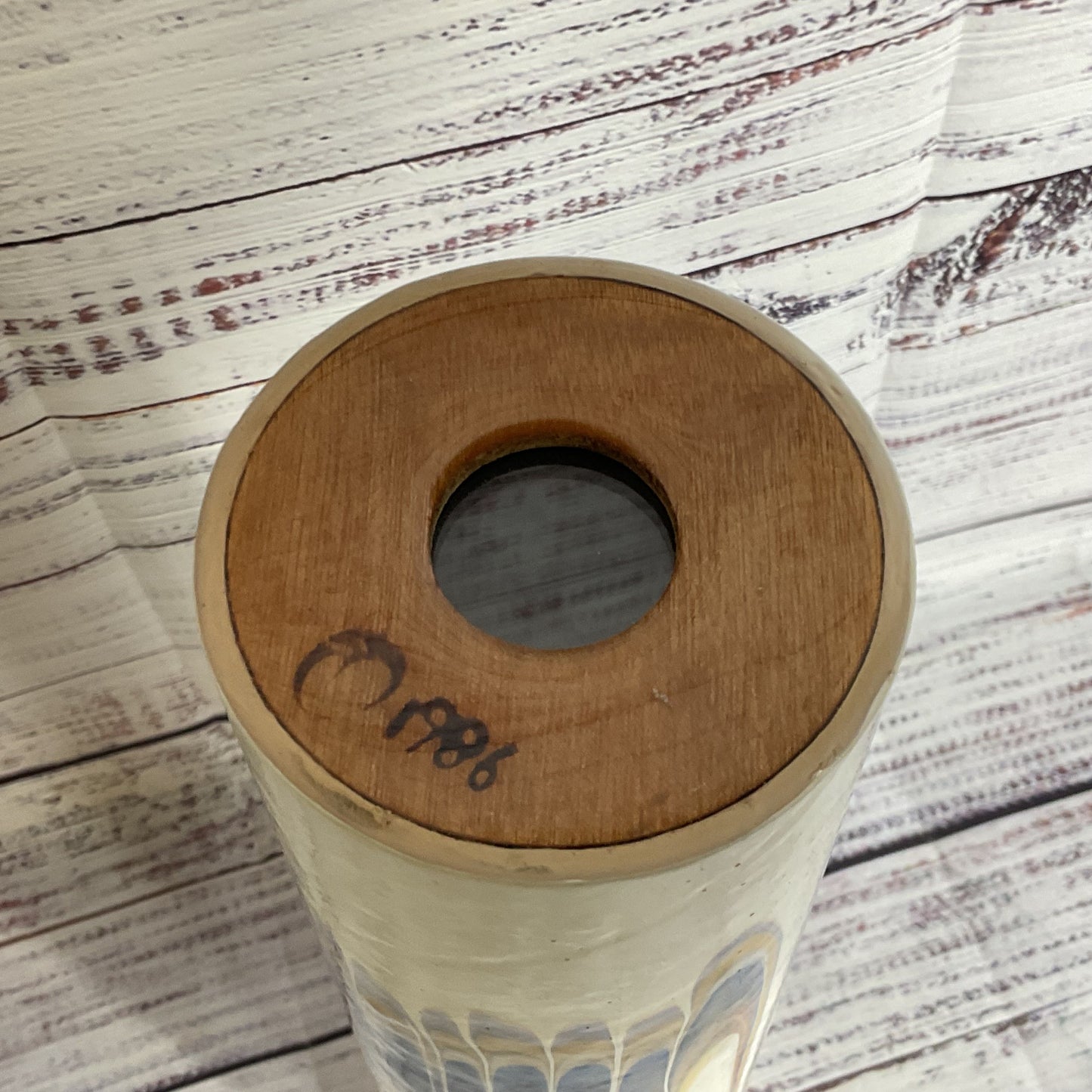VTG. Signed 1987 Artisan PEACH REYNOLDS Hand Made Kaleidoscope