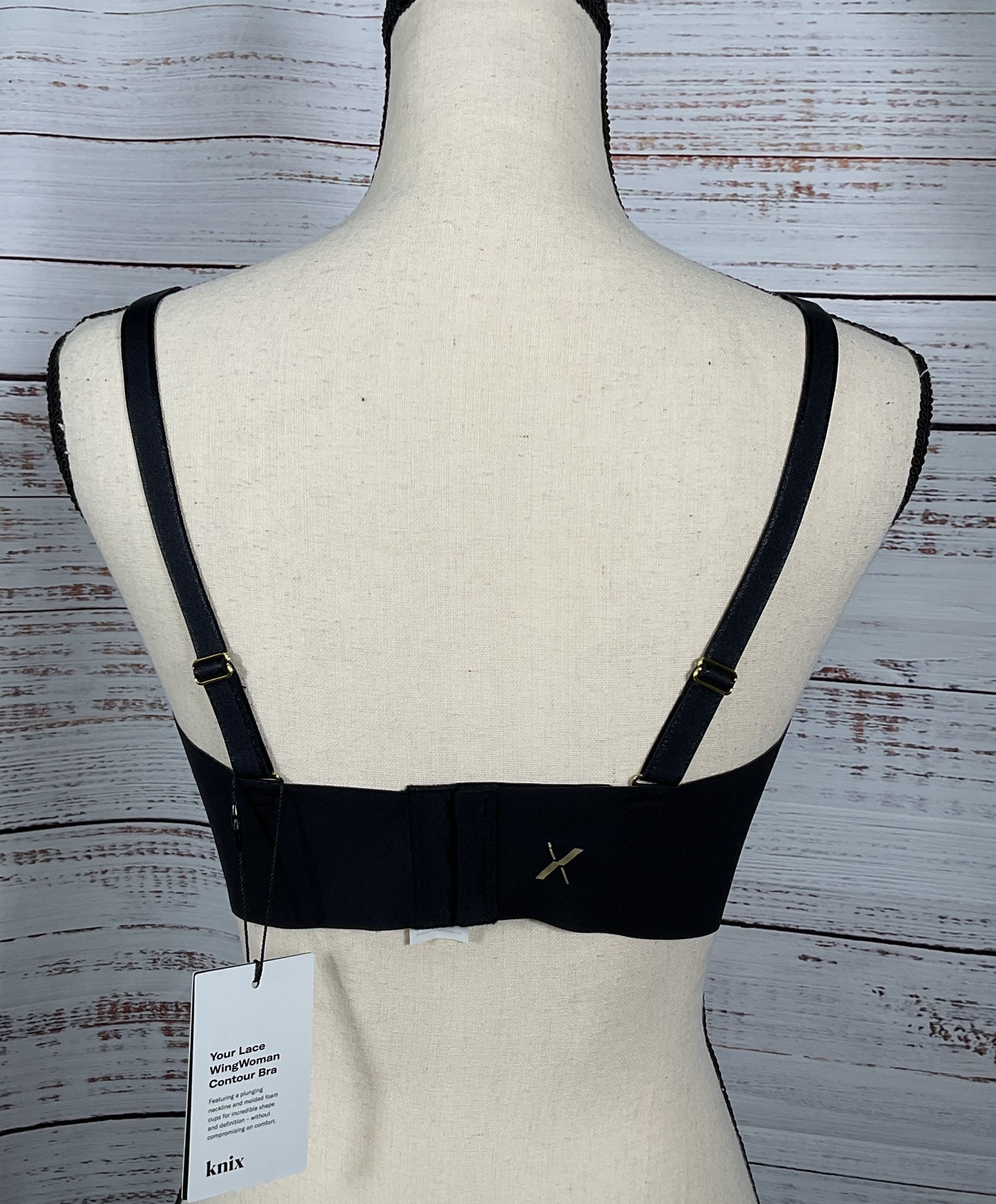 Knix Lace WingWomen's Wireless Contour Bra Black 7