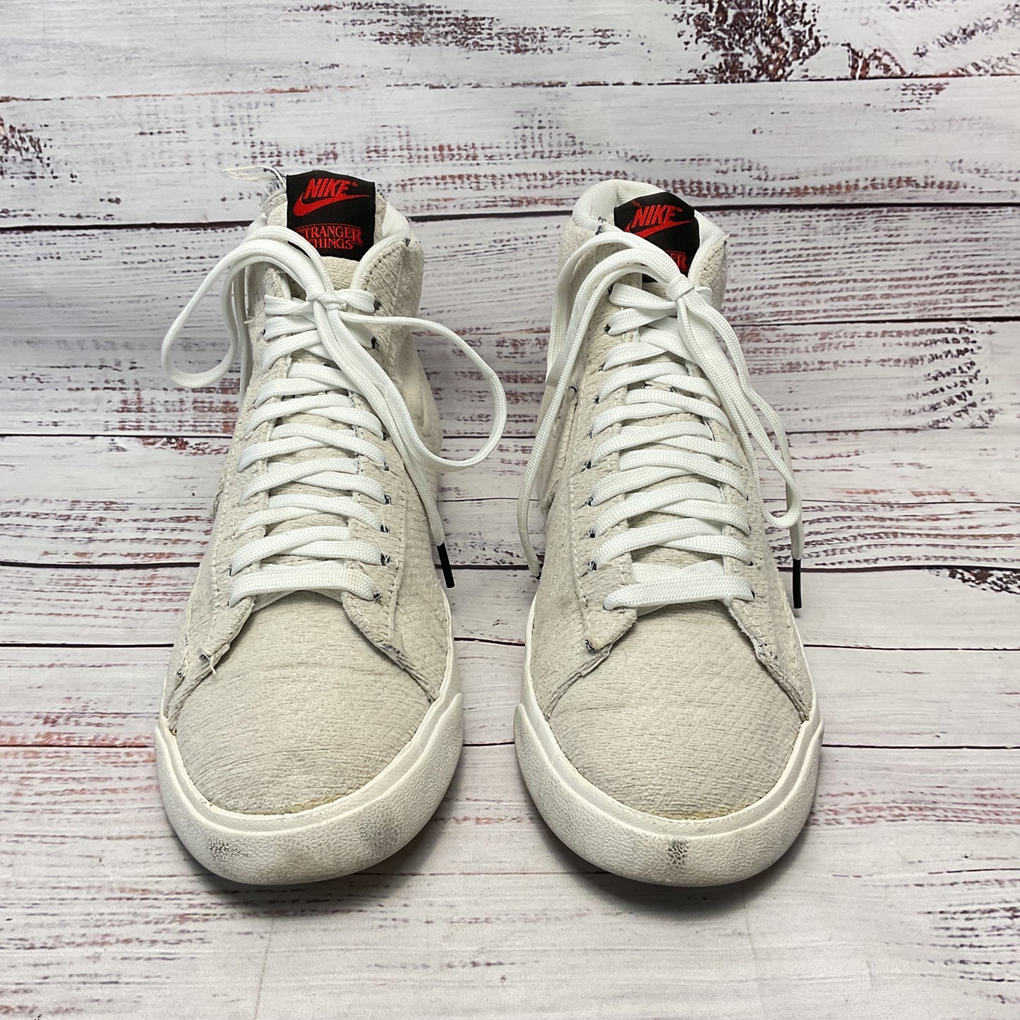 Nike Stranger Things x Blazer Mid QS 'Upside Down' White Athletic Shoe Men Sz8