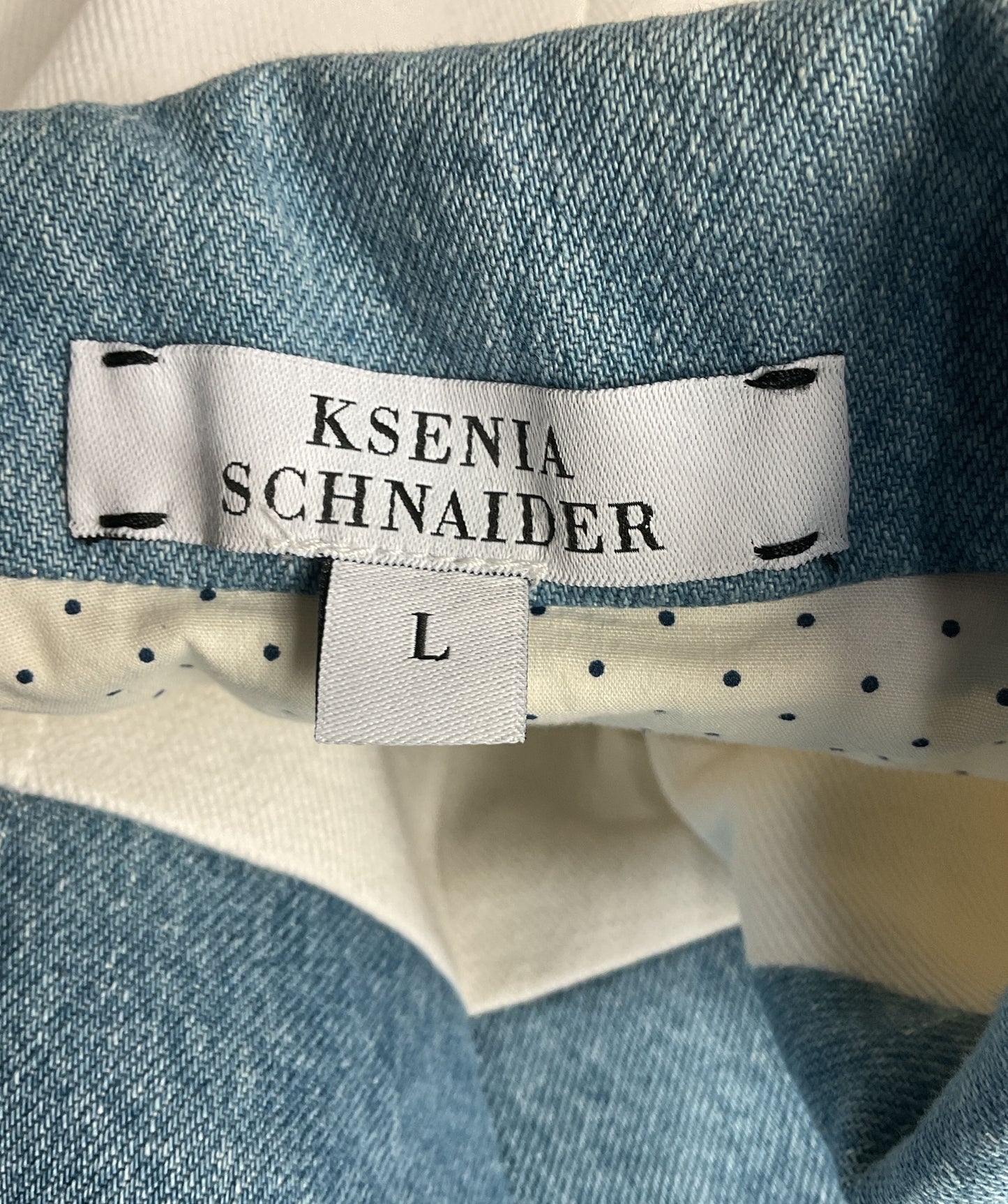Ksenia Schnaider Rework Denim Blazer Multicolor L