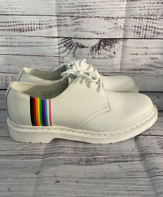 Dr. Martens Leather 1461 For Pride Oxford Shoes White 11