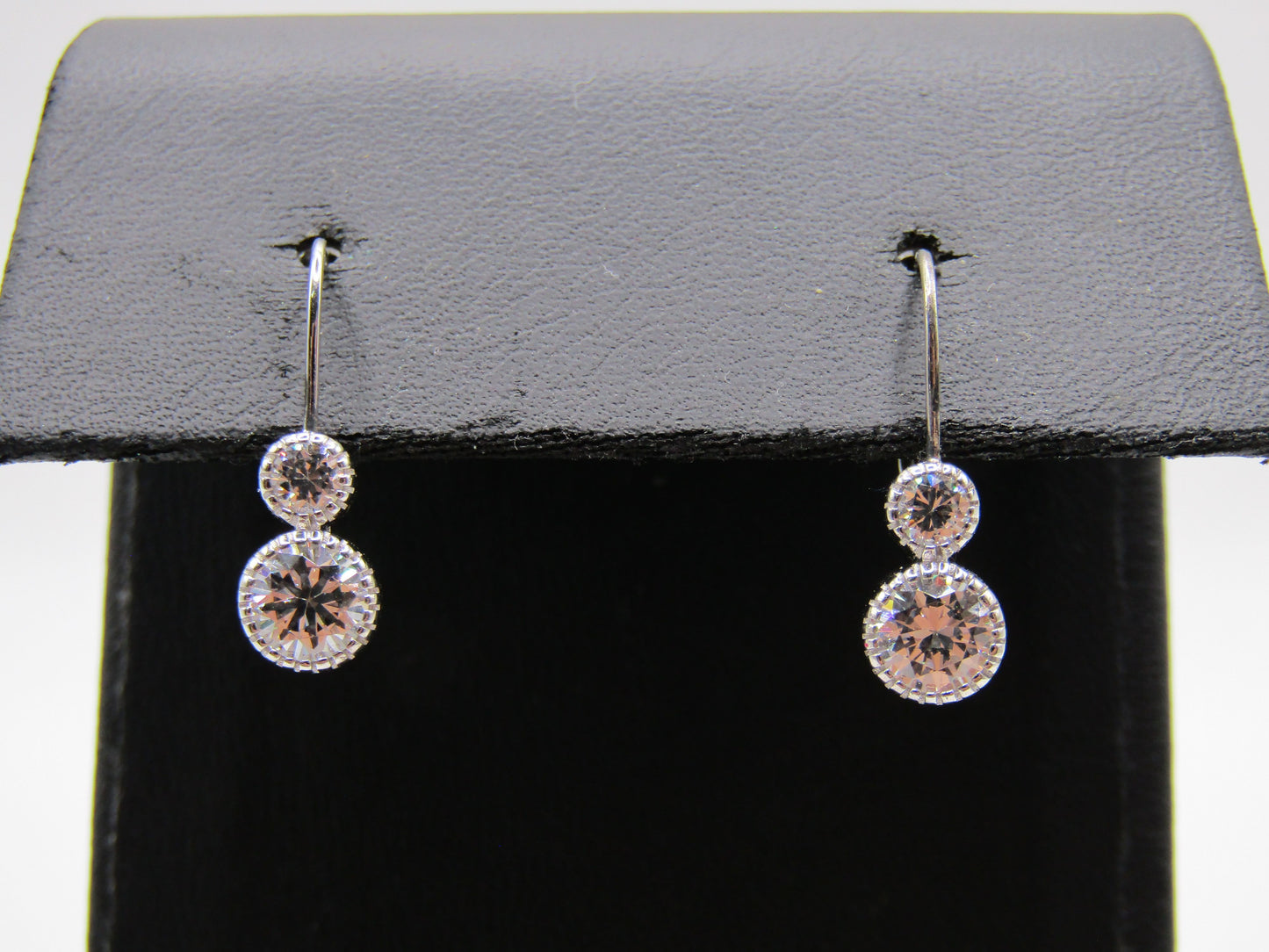 Sterling Silver Cubic Zirconia Drop Earrings