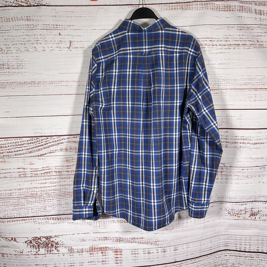 Jack Spade Danver Blue Plaid Long Sleeve Button Down Shirt - Size L