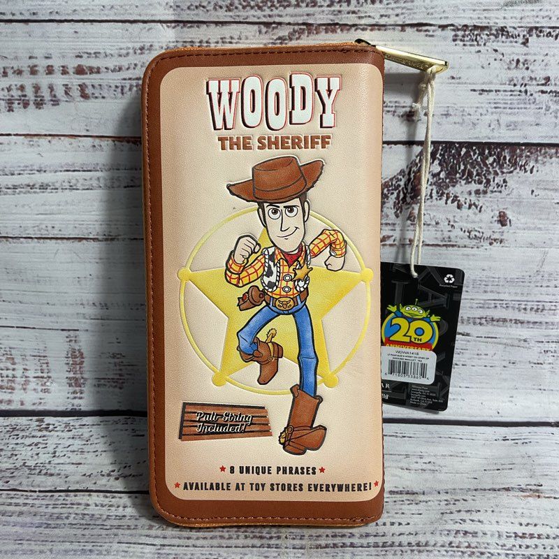 NWT Loungefly Disney Toy Story 20th Anniversary Buzz & Woody Zipper Wallet 2020