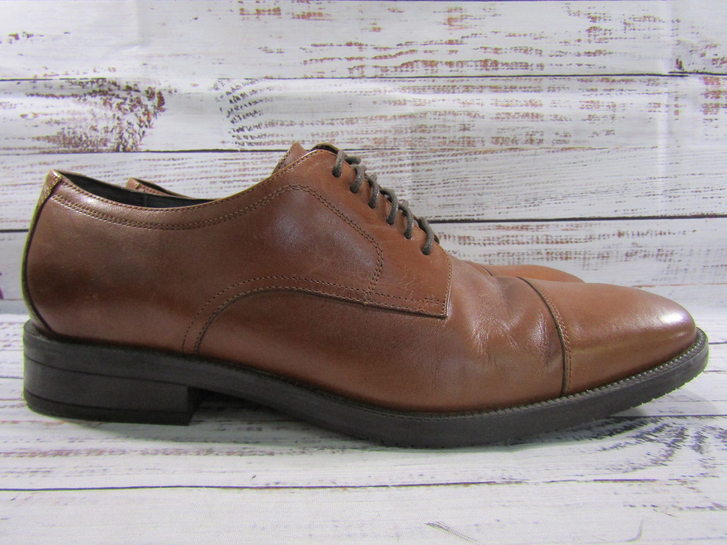 Cole Haan Men's British Tan Leather Oxford Shoes Size 9.5 C34138