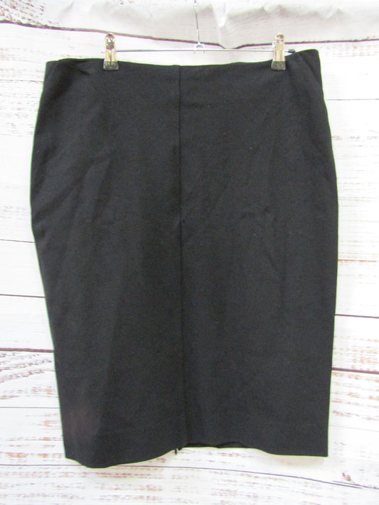 Diane Von Furstenberg Esme Women's Black Pencil Skirt Size 14