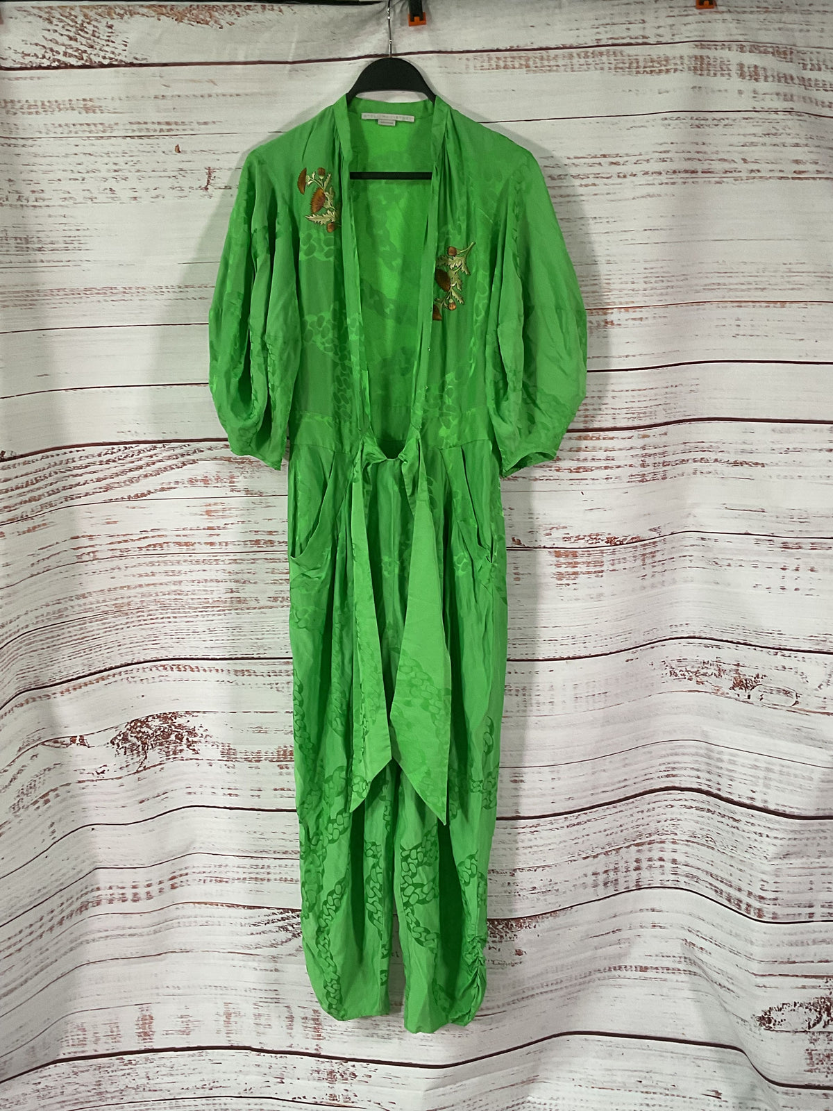 Stella McCartney Green Chain Patterned Jumpsuit - Size 38