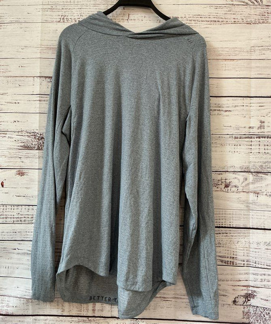 Men's Lululemon Bluegray Long Sleeve Pullover with hood Size L