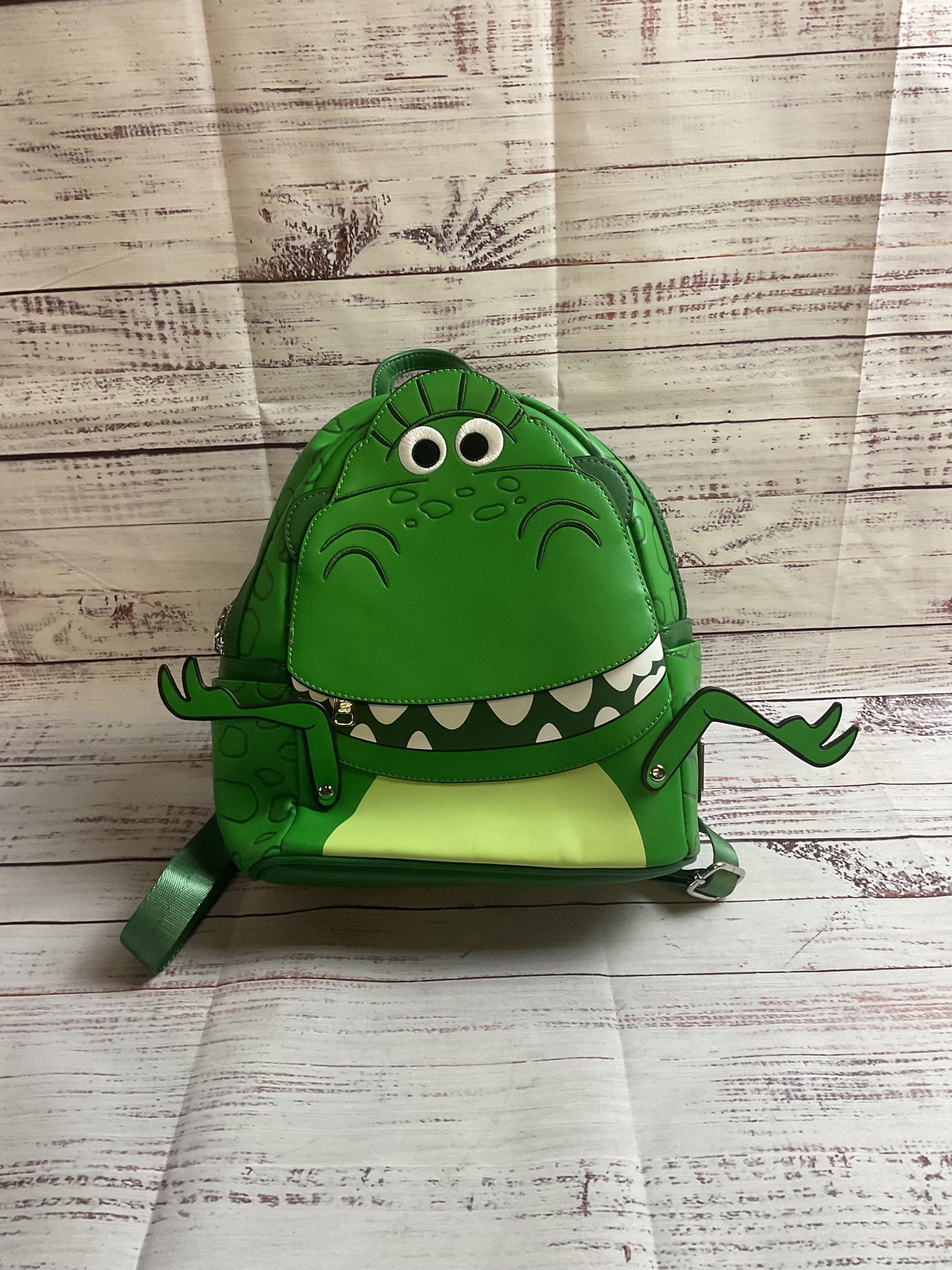Loungefly NYCC Exclusive Pixar Toy Story Rex Backpack With Matching Wallet