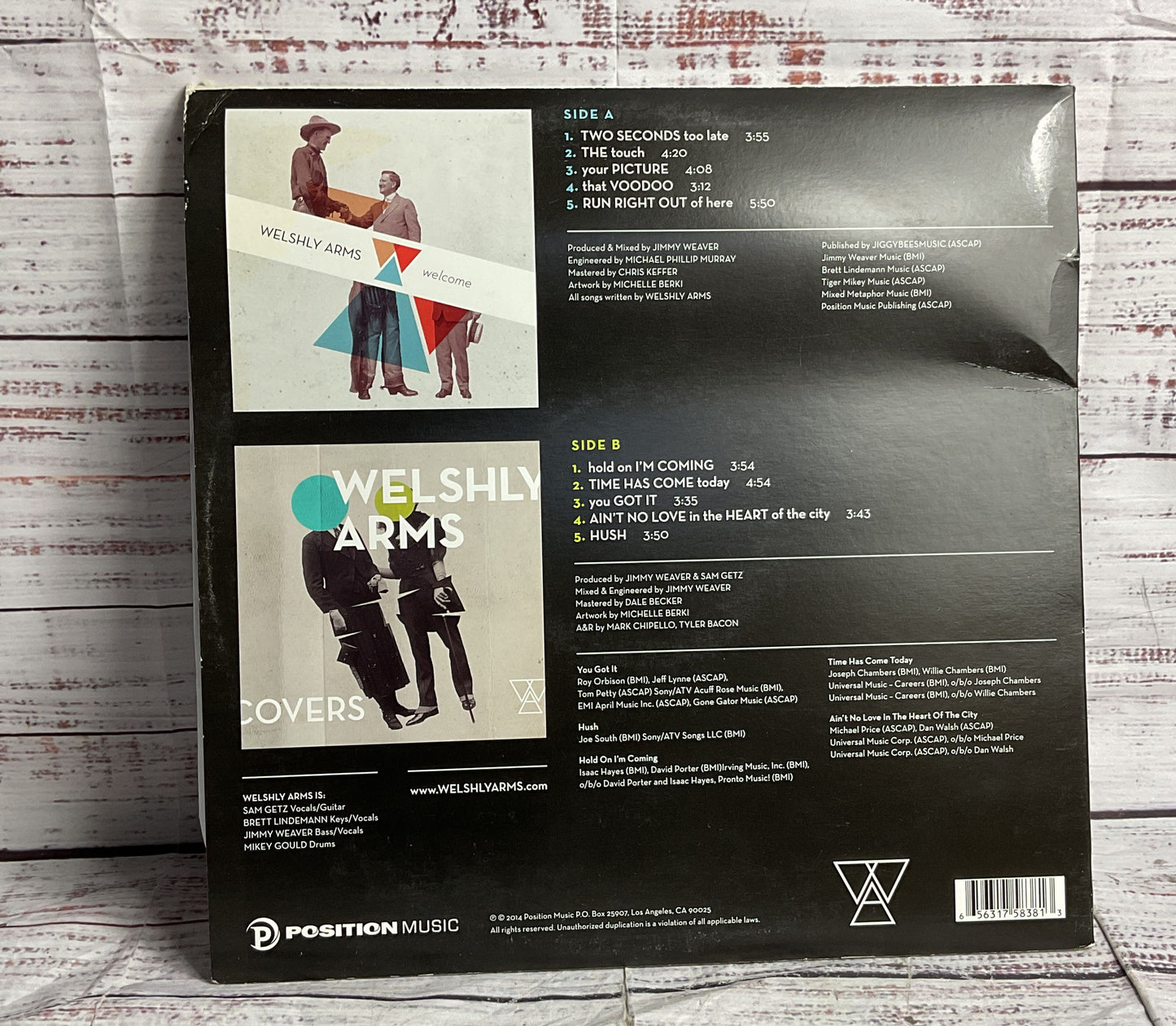 Welshly Arms Welcome/Covers Double EP Autographed Vinyl