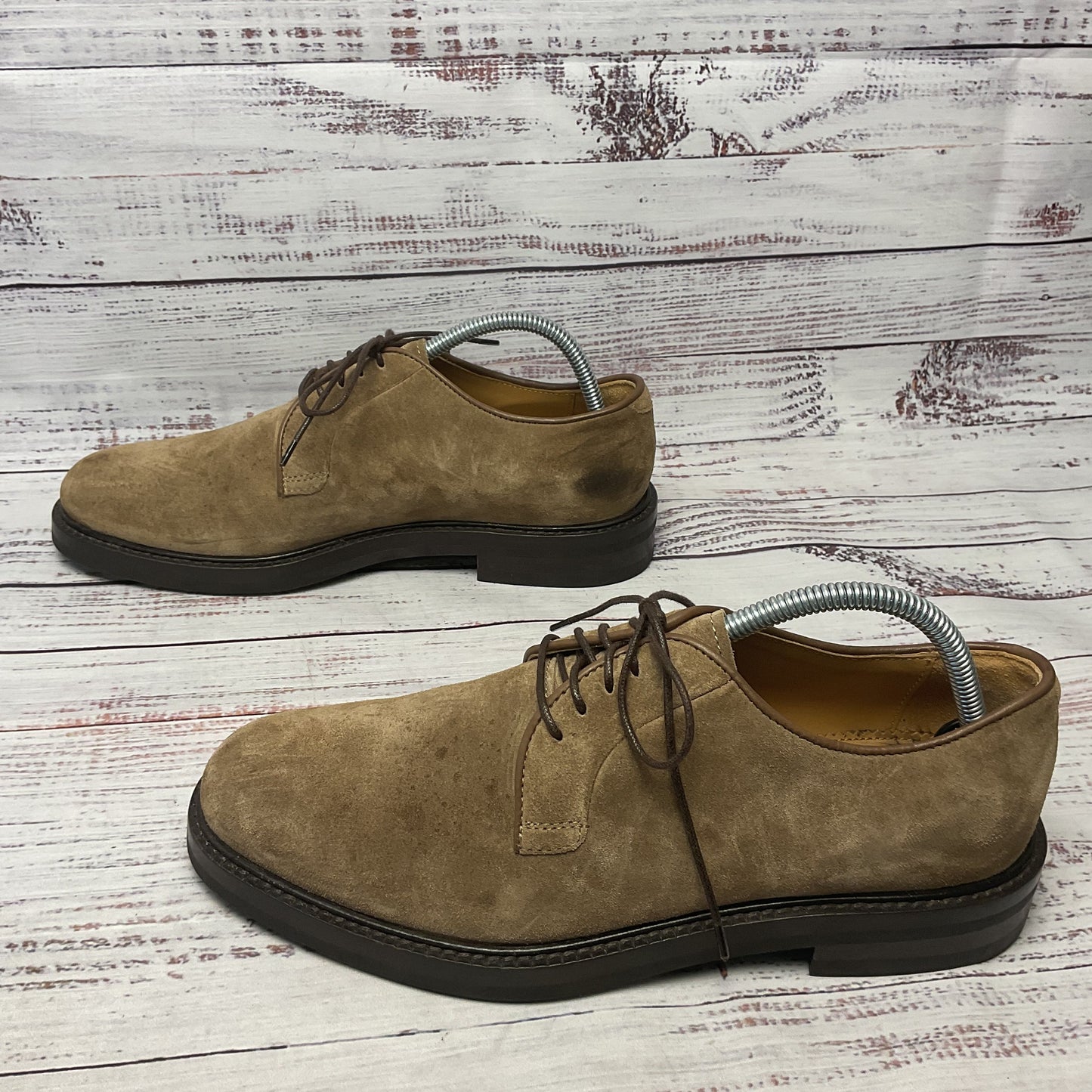 Suitsupply Brown Suede Derby Dress Shoe Men Size 7.5