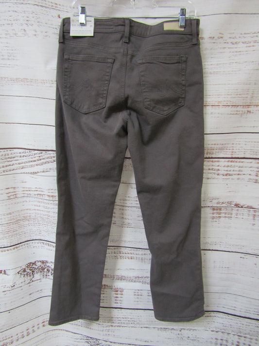 Adriano Goldschmied Mari Crop Women's Gray Mid-Rise Slim Straight Jeans Size 31