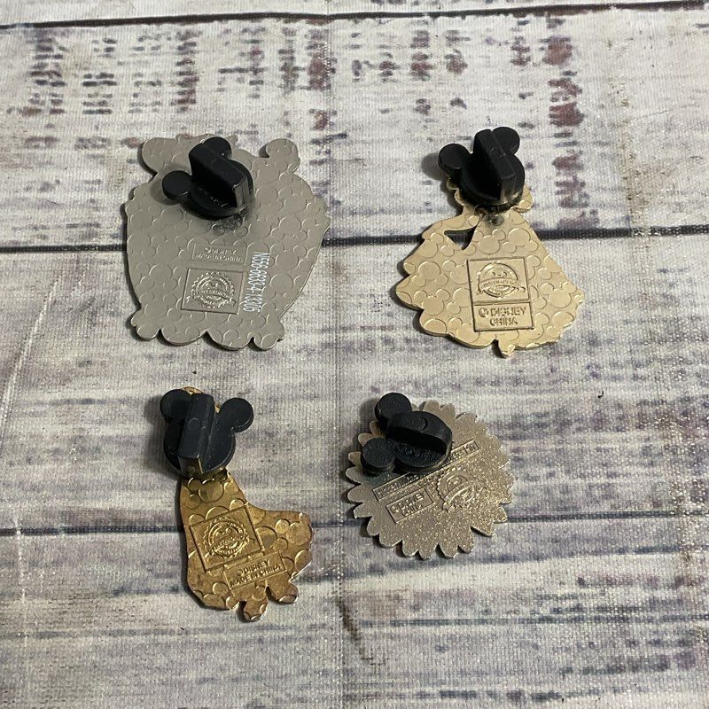 Set Of 4 Disney Snow White Collectible Pins Filigree Sparkle Hidden Mickey