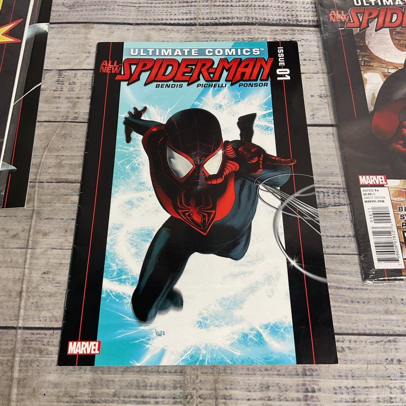 Ultimate Comics All-New Spider-Man #1-6 Bendis Miles Morales Comic Book Set 2011