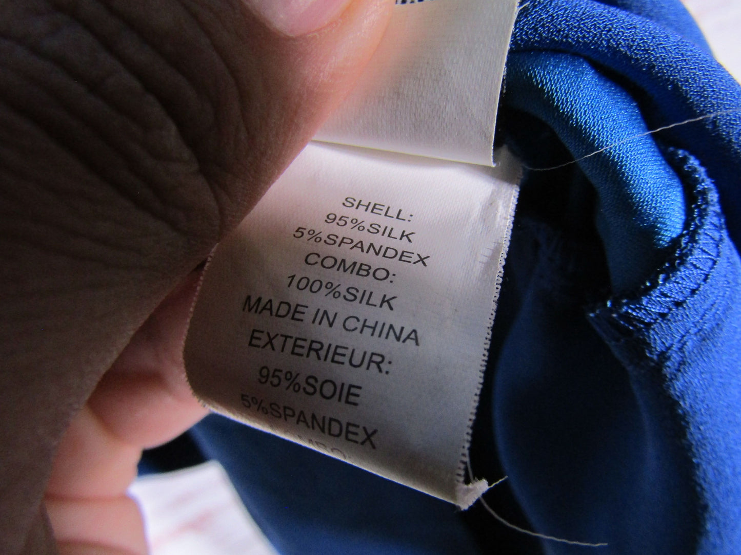 Diane von Furstenberg Edna Women's Two-Tone Blue Silk Blend Dress Size 0